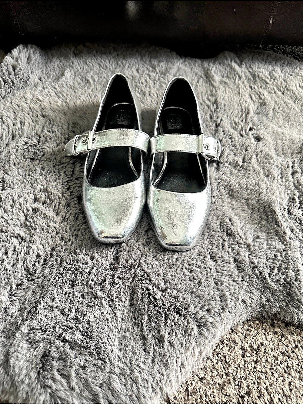 dolce vita Metallic Mary Jane Heels in Silver - Picture 2 of 4